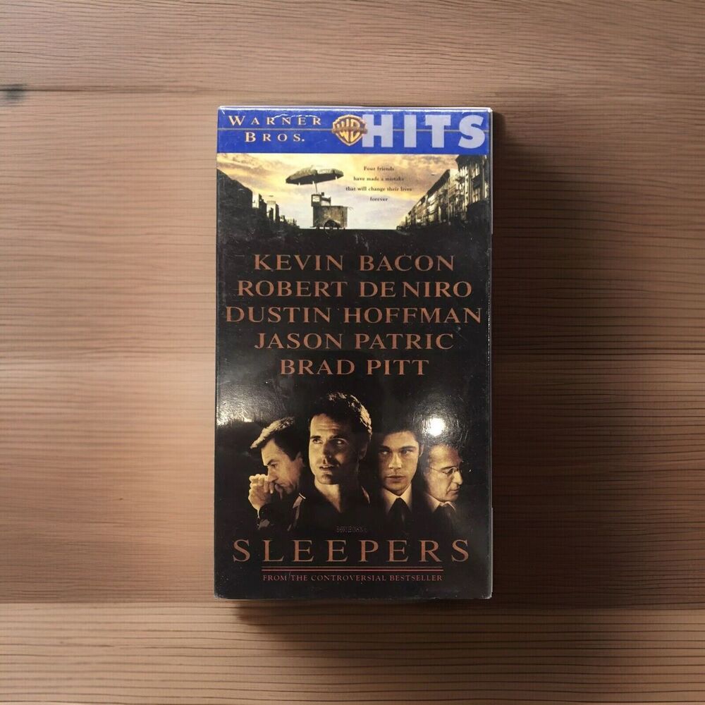 Sleepers VHS 1997 Kevin Bacon Robert DeNiro Brad Pitt Drama Movie R Rated